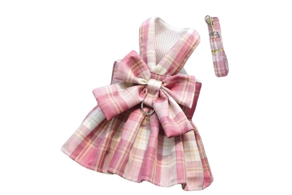 arnes vestido rosa perros pequeños